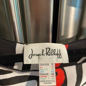 Joseph Ribkohh Black and red Tunic